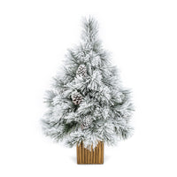 Artificial Christmas Tree 90CM Lumi Spruce Flocked PVC Tips with Cone Unbranded