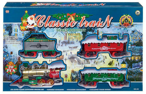 Premier Christmas 20pc Large 430cm Battery Operated Xmas Toy Train Set - Retail ABC - Branded Goods - Discount Prices
