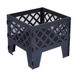 Black Square Metal Fire Pit The Outdoor Living Company