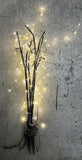 Premier 4 Branch Warm White Twig Outdoor Path Lights Christmas Decoration Premier