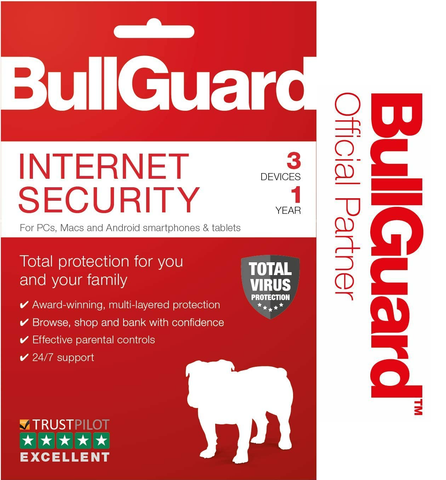 POSTED Bullguard Internet Security 2022 3 Devices 12 Months License PC 1 user Bullguard