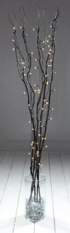 80 W/White LED Christmas Black Twig Light Decorations 1.2m LV081485 Premier Premier